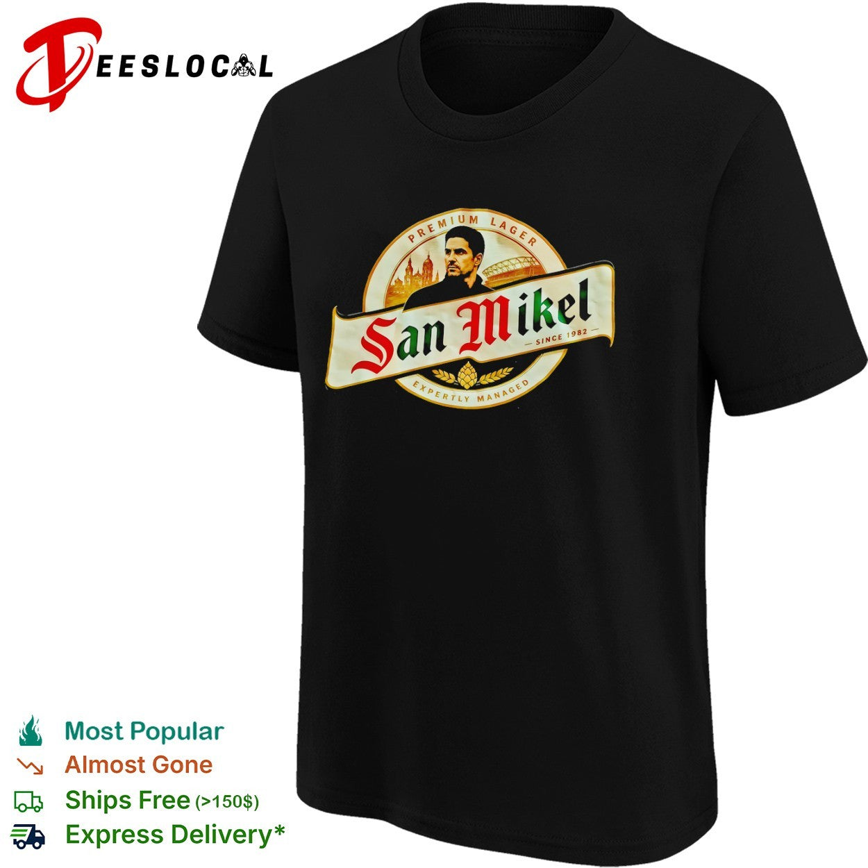 Mikel Arteta San Mikel Premium Lager Expertly Managed shirt