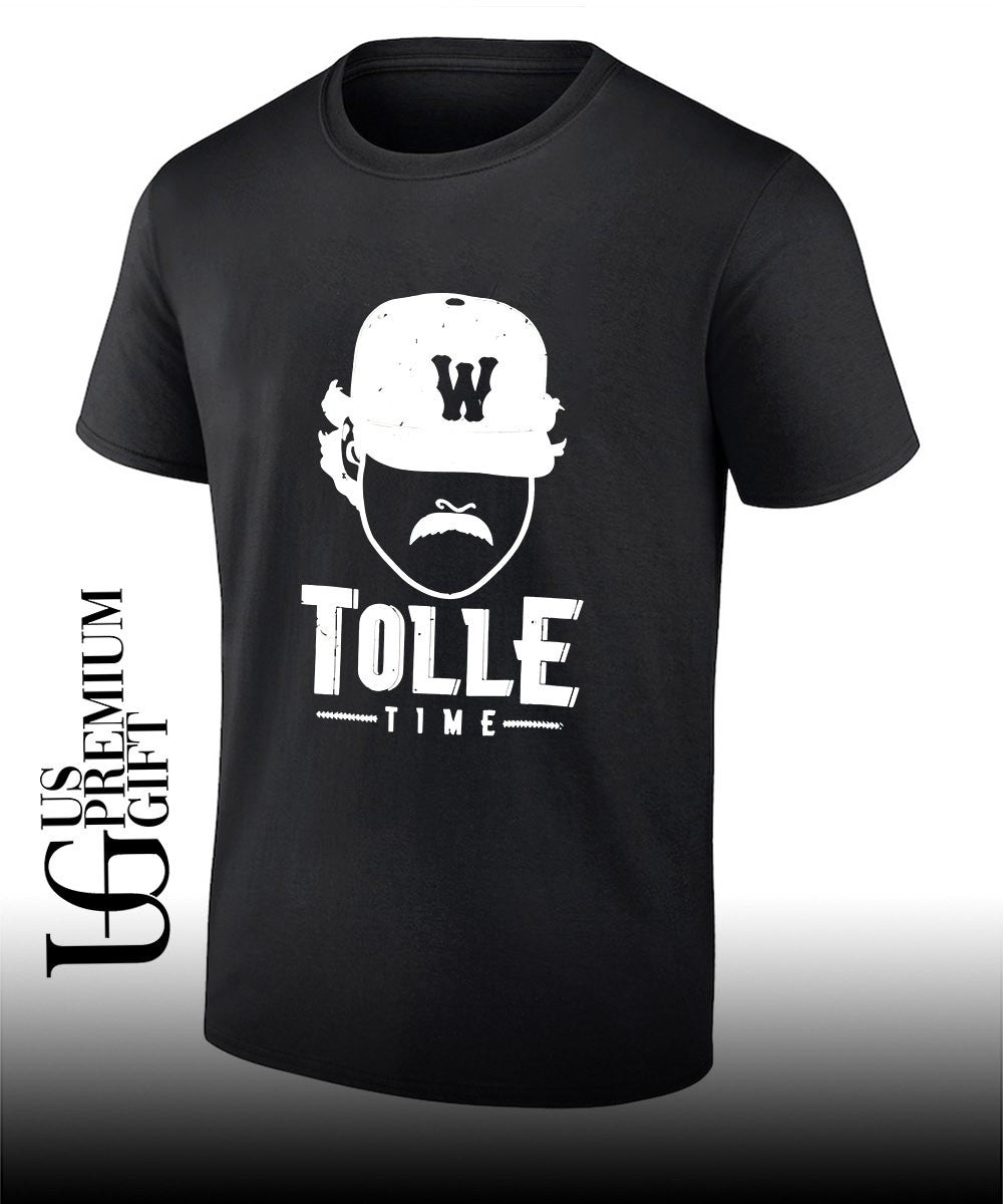 Mikey Romero wearing Payton Tolle Time shirt