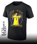 Mila Holloway Michigan Wolverines women’s basketball SLAM pose shirt