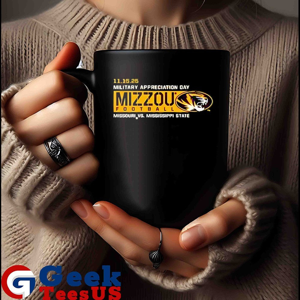 Military Appreciation Game Day 2025 Mizzou Tigers vs Mississippi State Bulldogs logo shirt