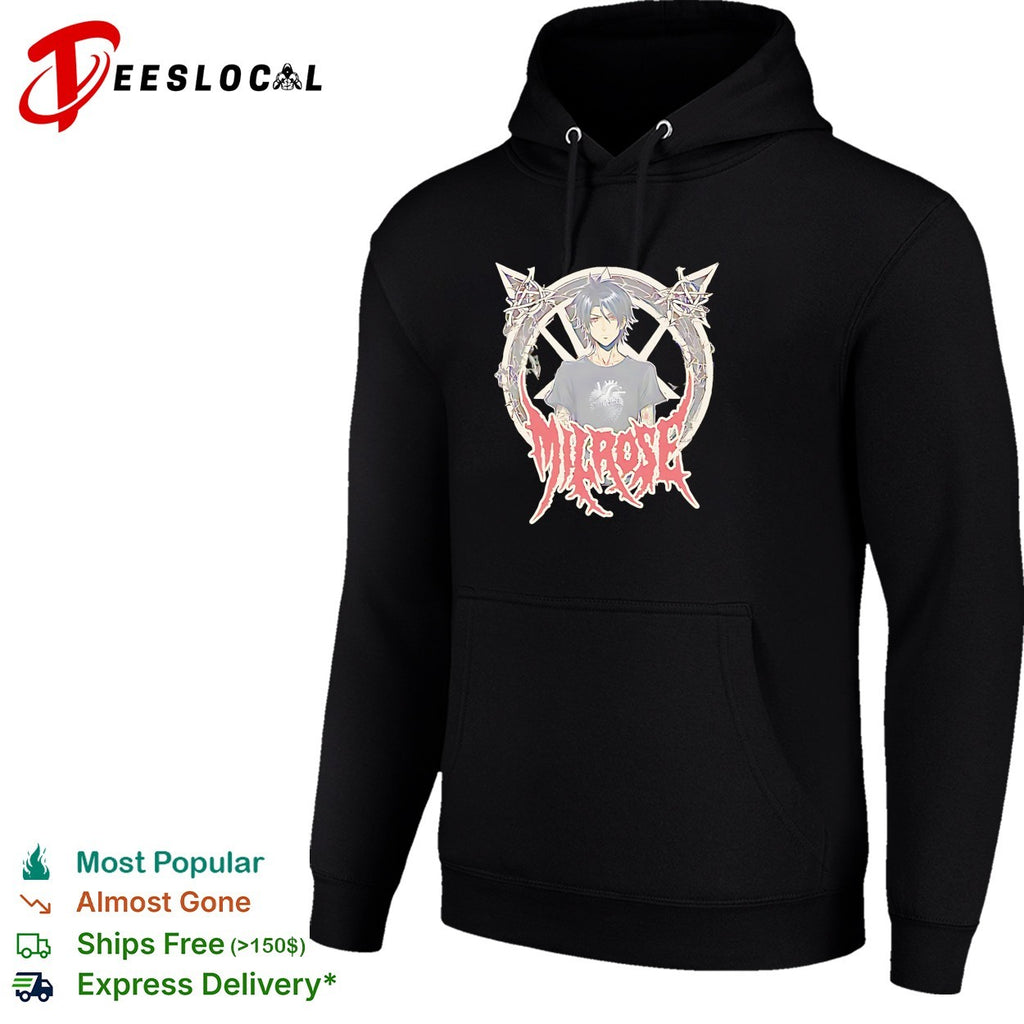 Milrose anime boy portrait barbed wire shirt