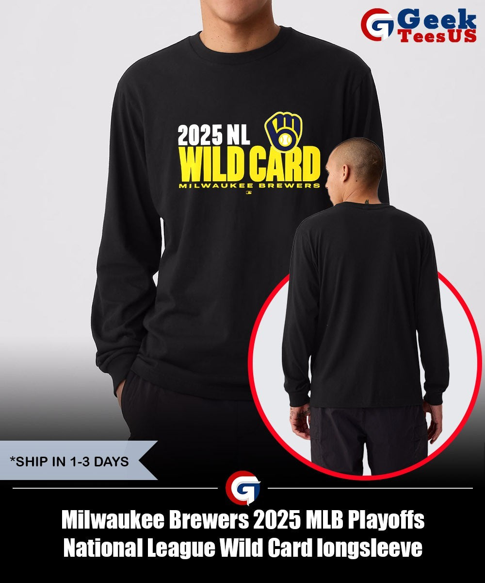 Milwaukee Brewers 2025 MLB Playoffs National League Wild Card shirt