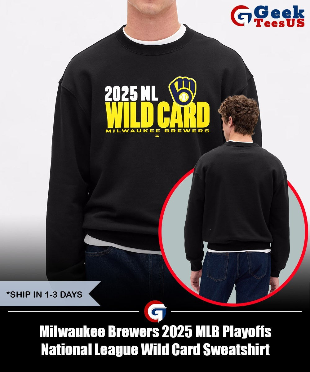 Milwaukee Brewers 2025 MLB Playoffs National League Wild Card shirt