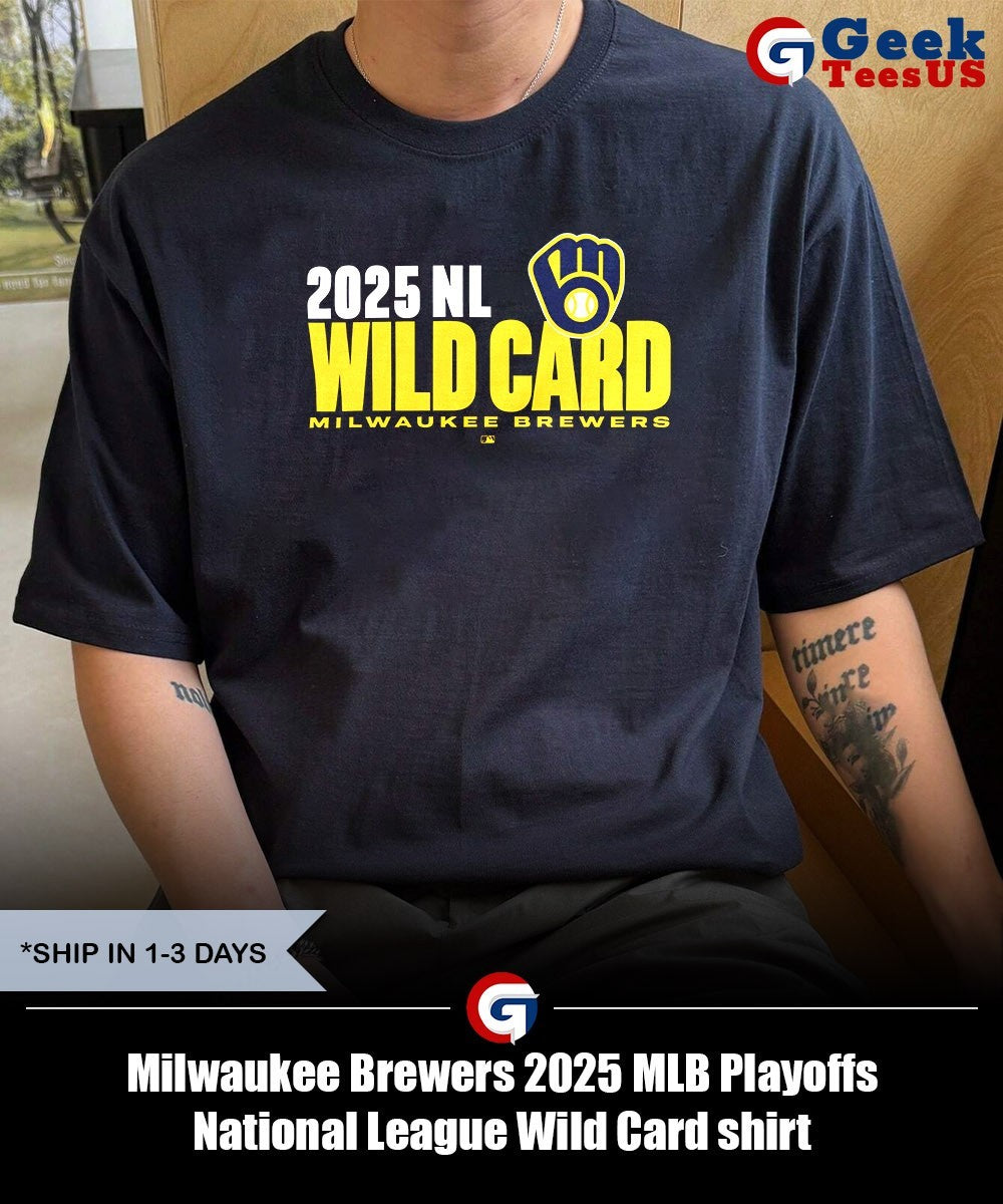 Milwaukee Brewers 2025 MLB Playoffs National League Wild Card shirt