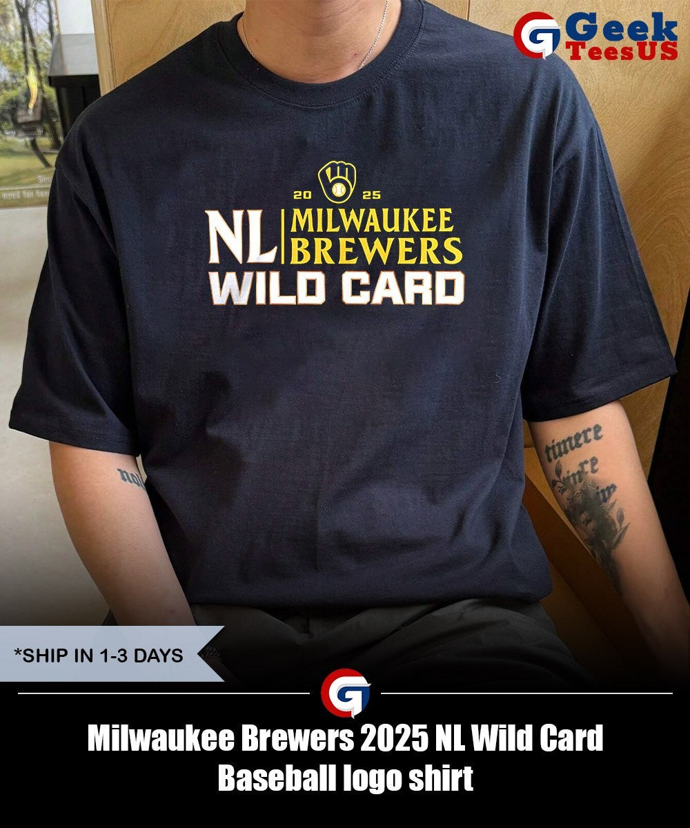 Milwaukee Brewers 2025 NL Wild Card Baseball logo shirt