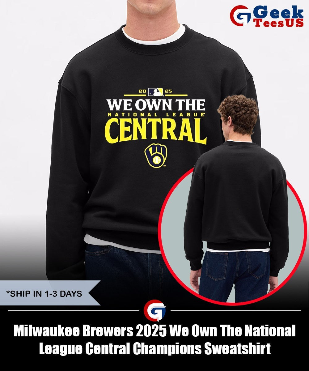 Milwaukee Brewers 2025 We Own The National League Central Champions shirt