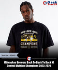 Milwaukee Brewers Back To Back To Back NL Central Division Champions 2023-2025 mascot shirt