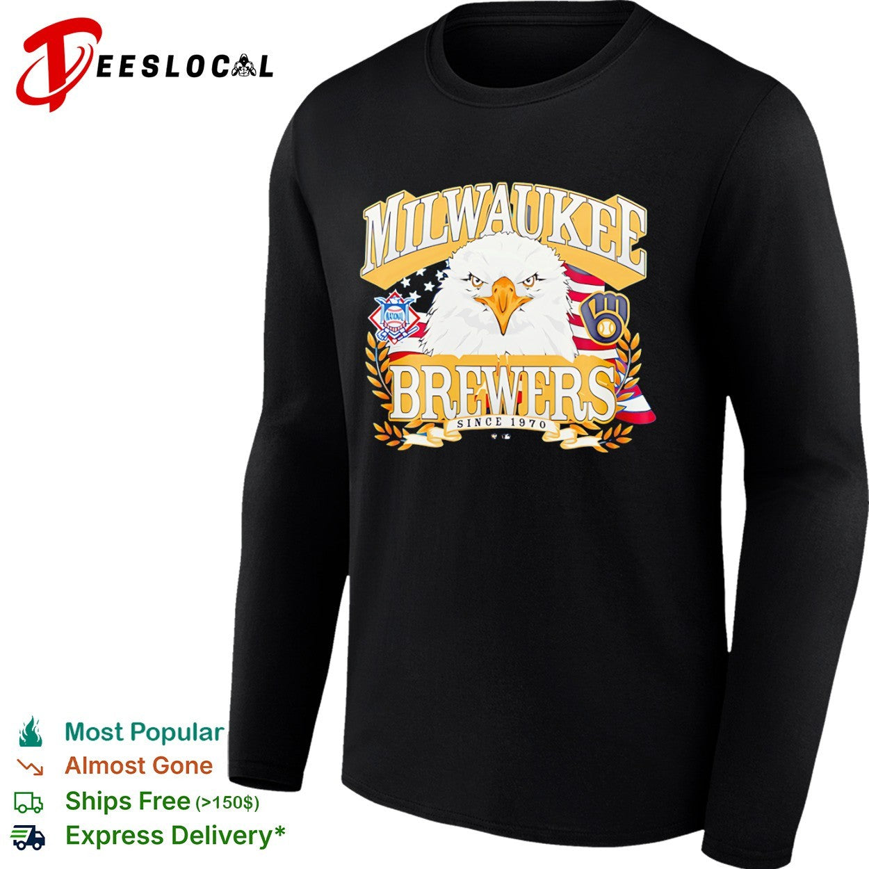 Milwaukee Brewers Eagle National League Since 1970 shirt
