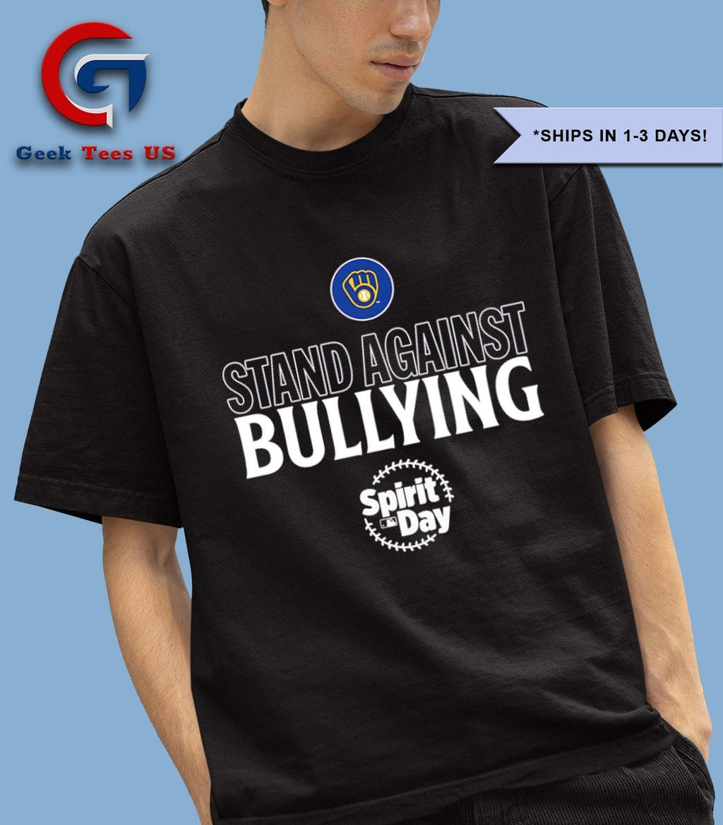 Milwaukee Brewers MLB Stand Against Bullying Spirit Day 2025 shirt