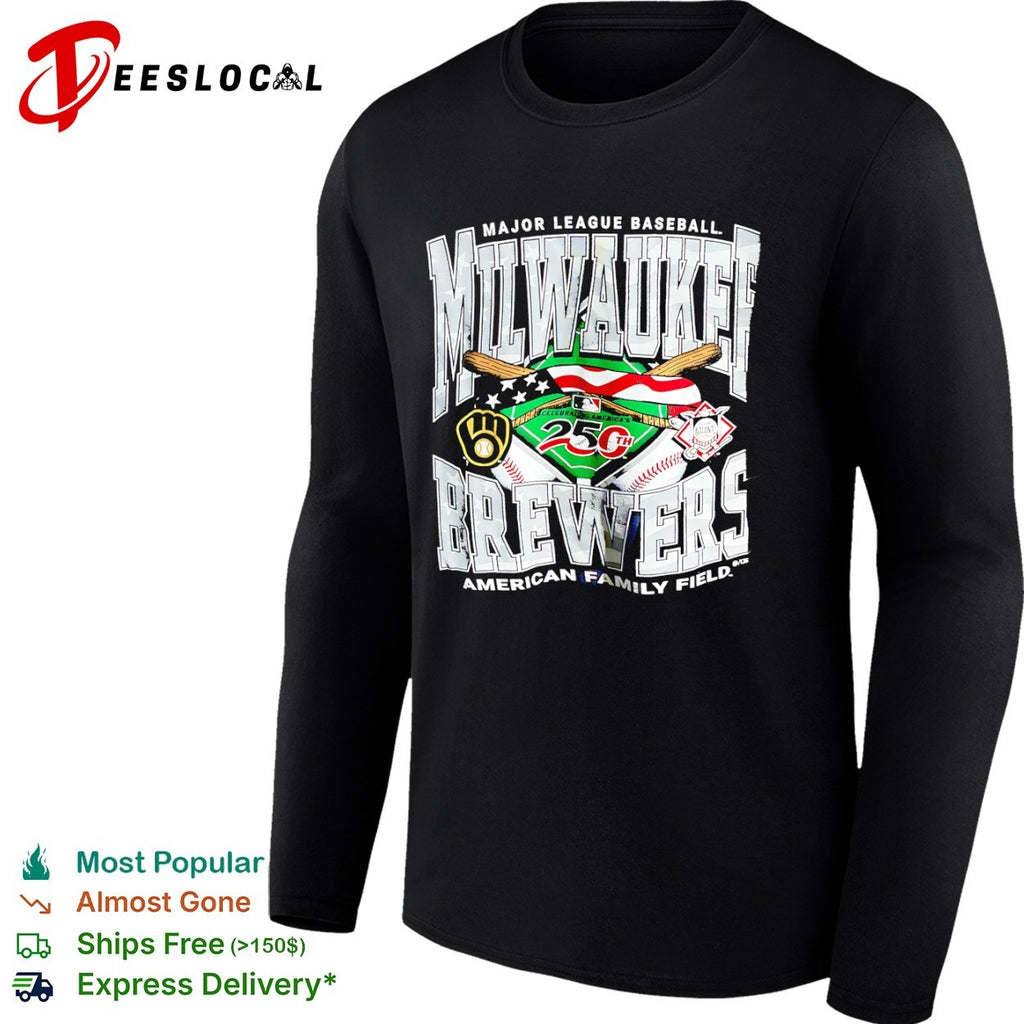 Milwaukee Brewers Major League Baseball Celebrating America 250th American Family shirt