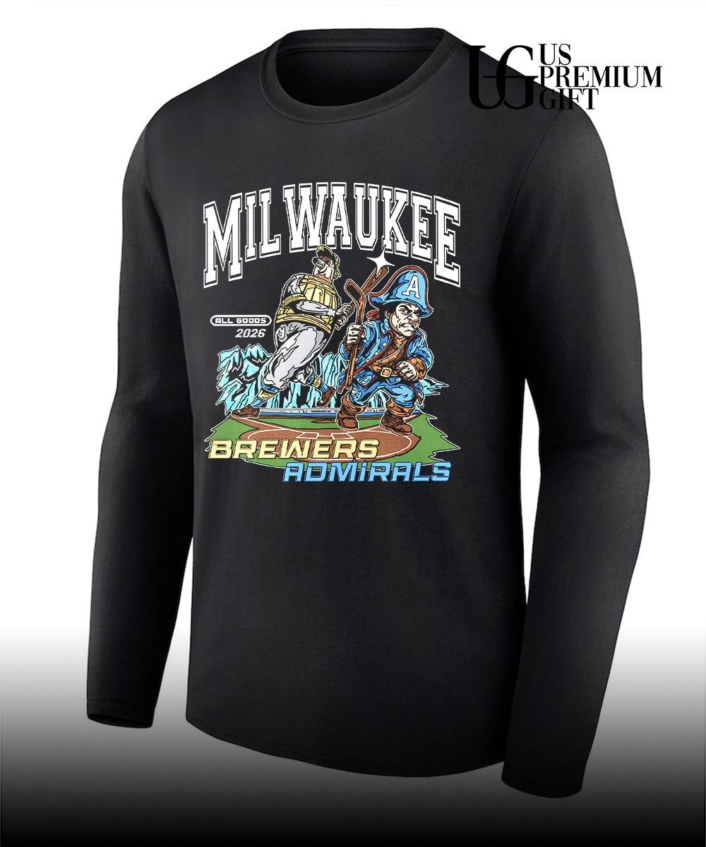 Milwaukee Brewers Milwaukee Admirals 2026 graphic shirt