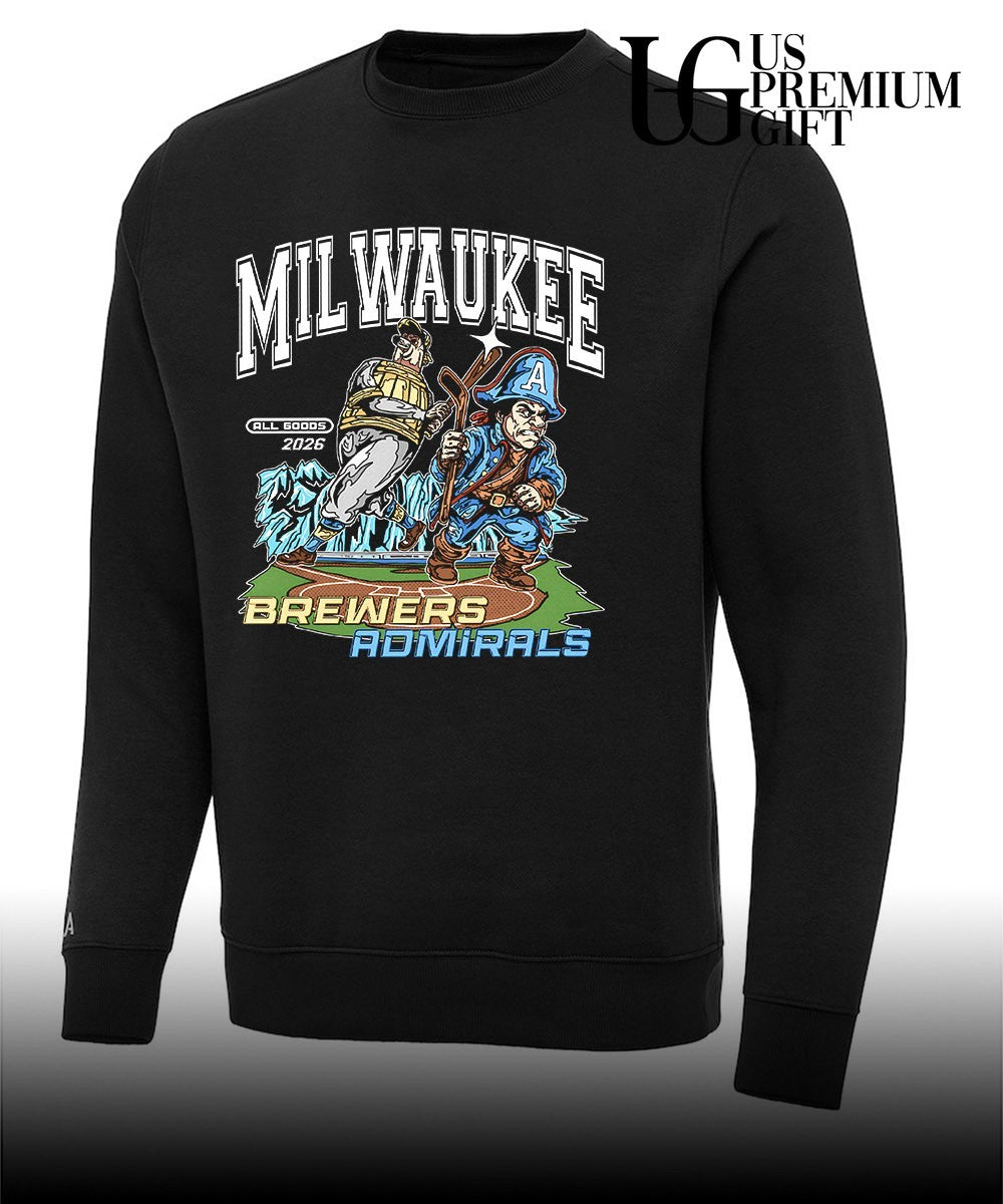 Milwaukee Brewers Milwaukee Admirals 2026 graphic shirt