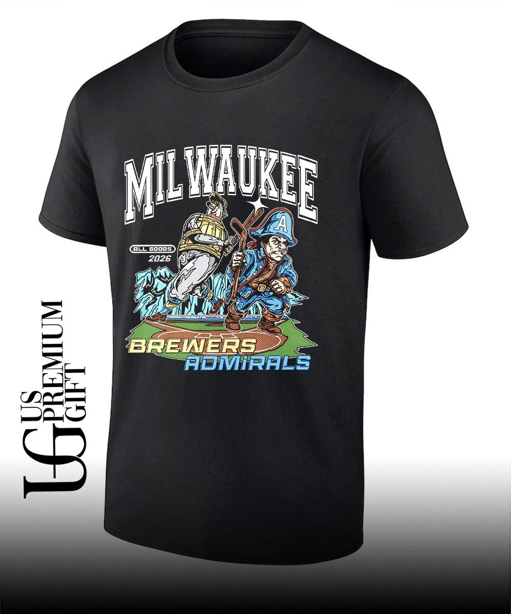 Milwaukee Brewers Milwaukee Admirals 2026 graphic shirt