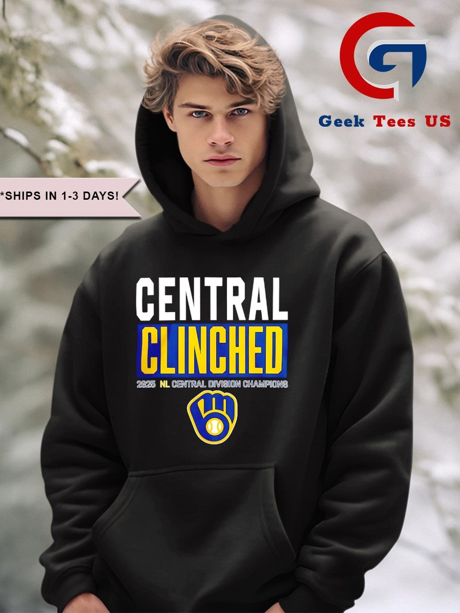 Milwaukee Brewers Playoffs Clinched NL Central Division Champions 2025 shirt