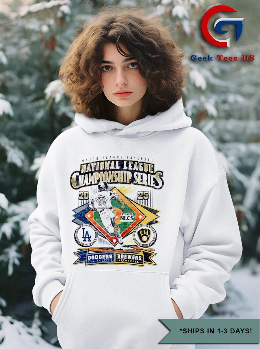 Milwaukee Brewers vs Los Angeles Dodgers 2025 NLCS Match Up shirt