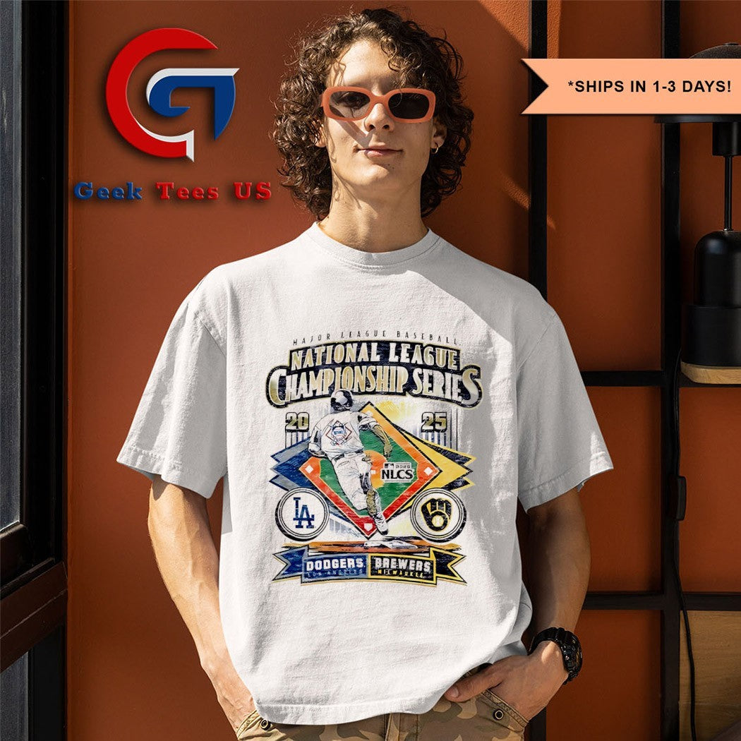 Milwaukee Brewers vs Los Angeles Dodgers 2025 NLCS Match Up shirt