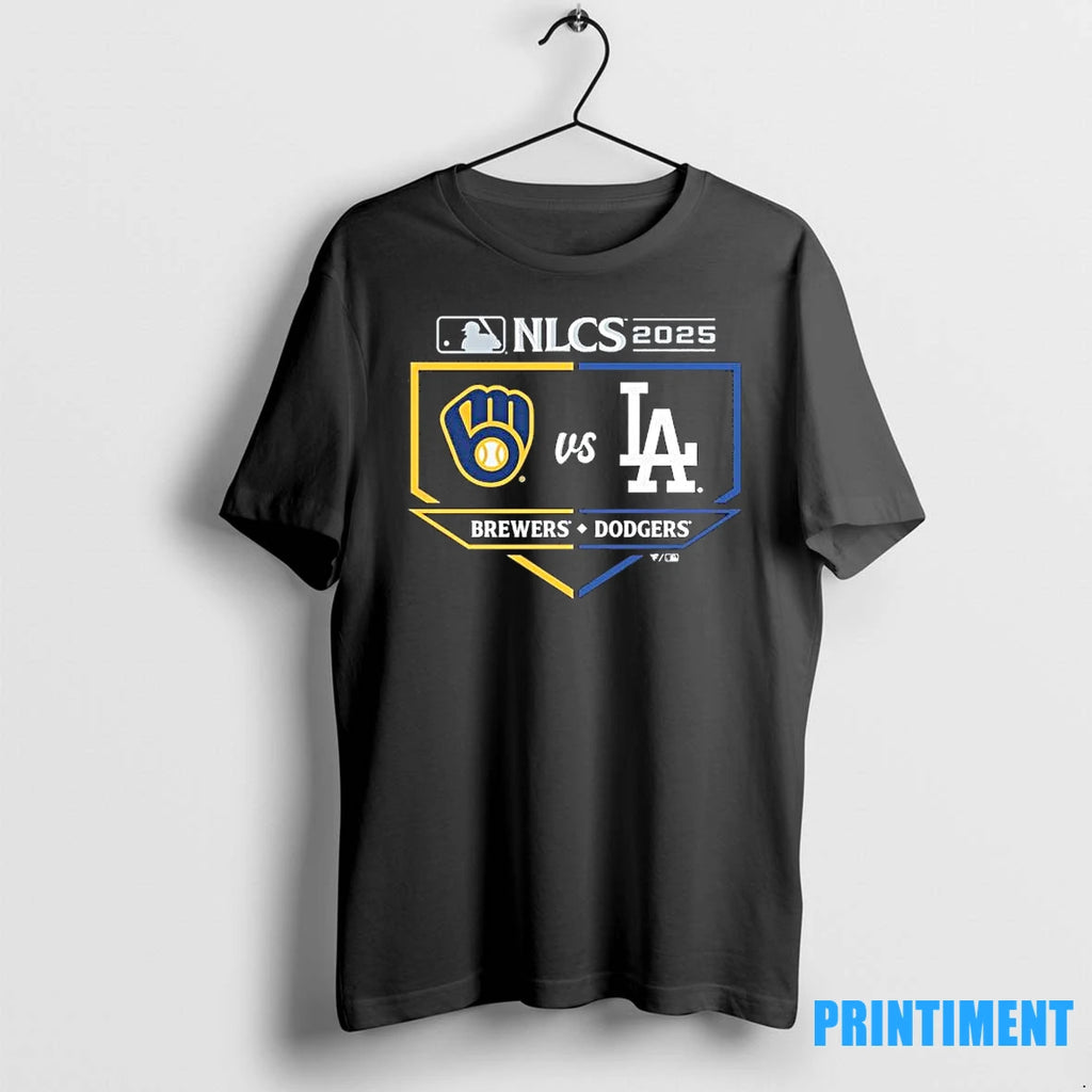 Milwaukee Brewers Vs Los Angeles Dodgers 2025 National League Championship Series Matchup Batters Box Tshirts