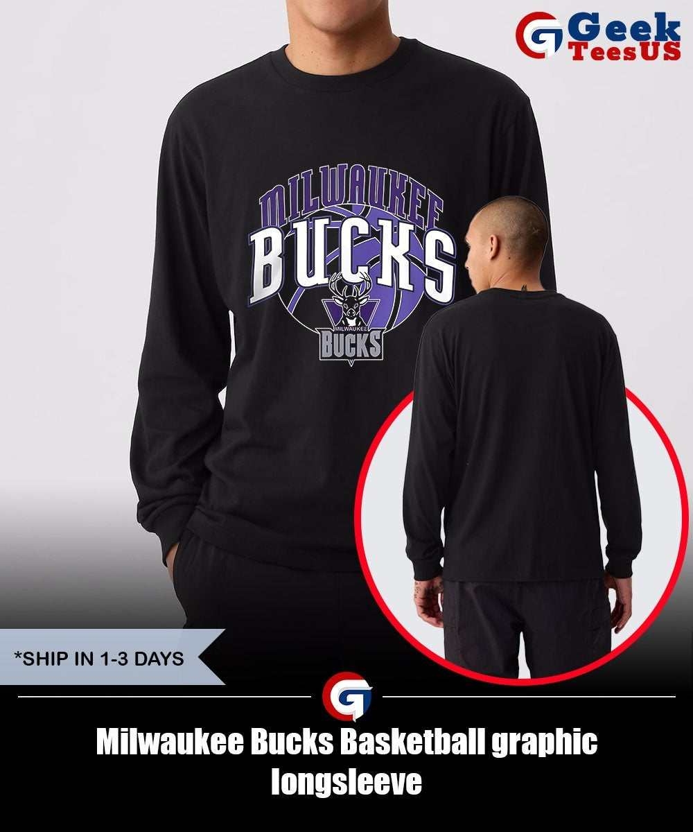 Milwaukee Bucks Basketball graphic shirt