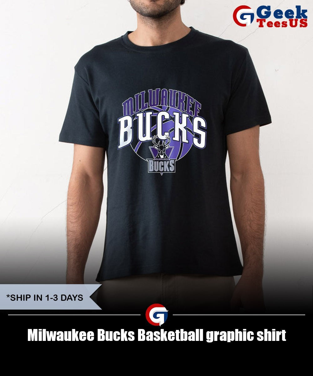 Milwaukee Bucks Basketball graphic shirt