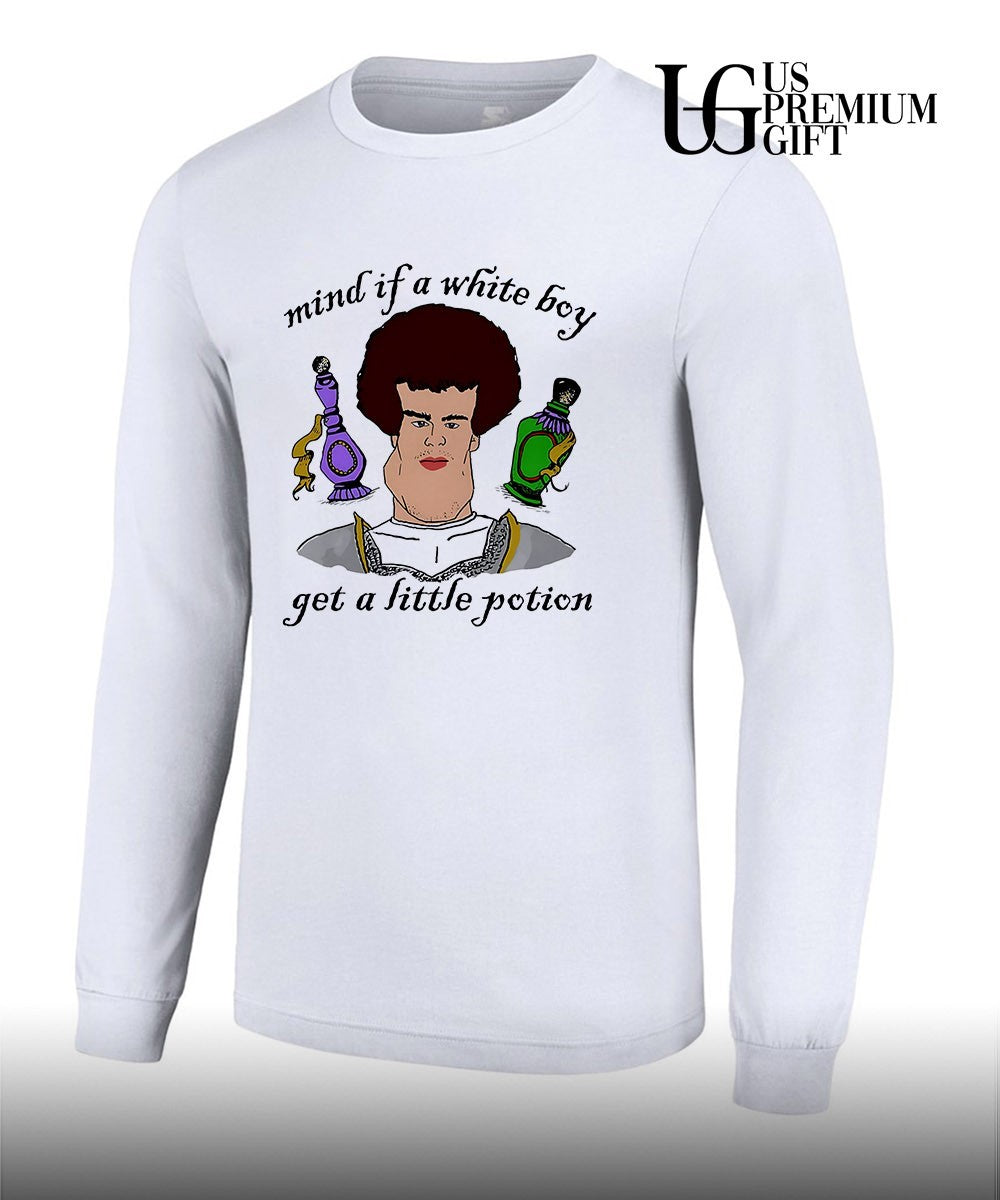 Mind if a white boy get a little potion shirt