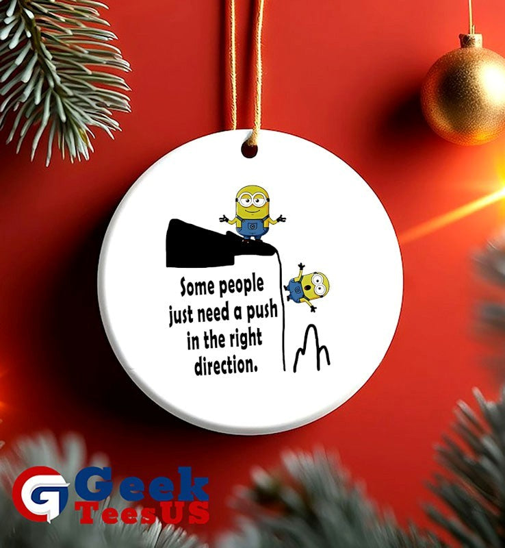 Minion some people just need a push in the right direction shirt