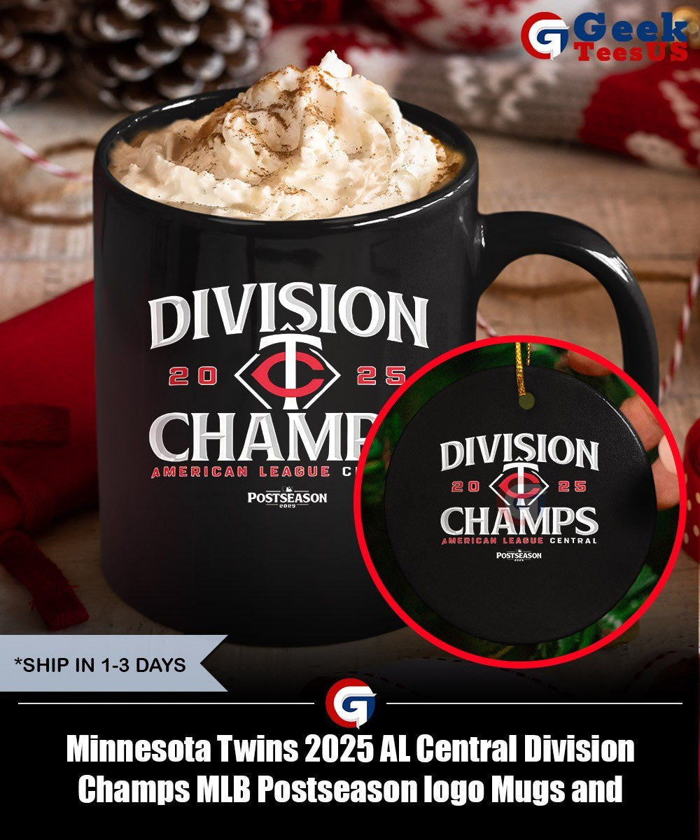 Minnesota Twins 2025 AL Central Division Champs MLB Postseason logo shirt
