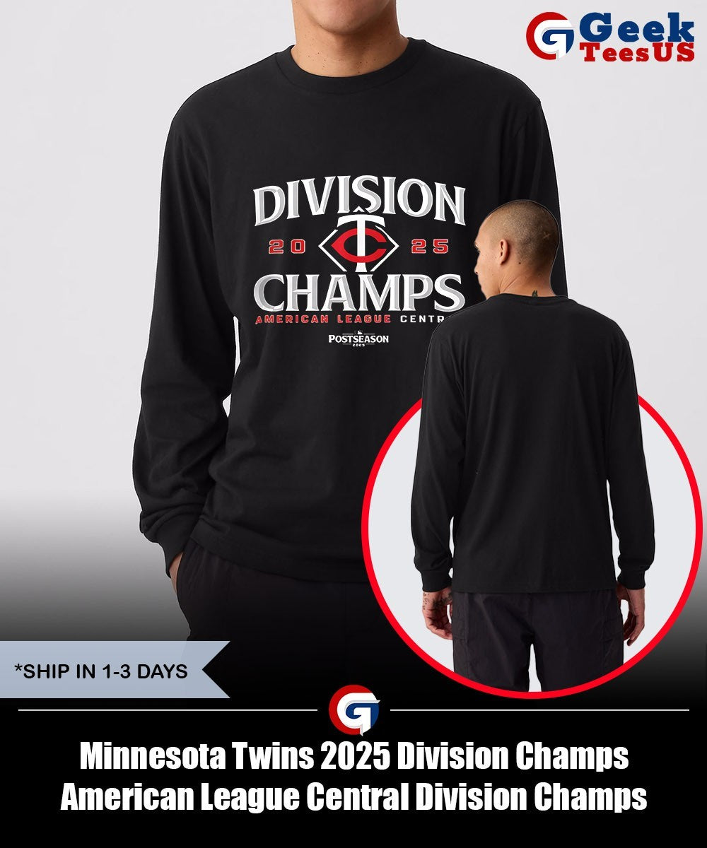 Minnesota Twins 2025 Division Champs American League Central Division Champs MLB Postseason shirt