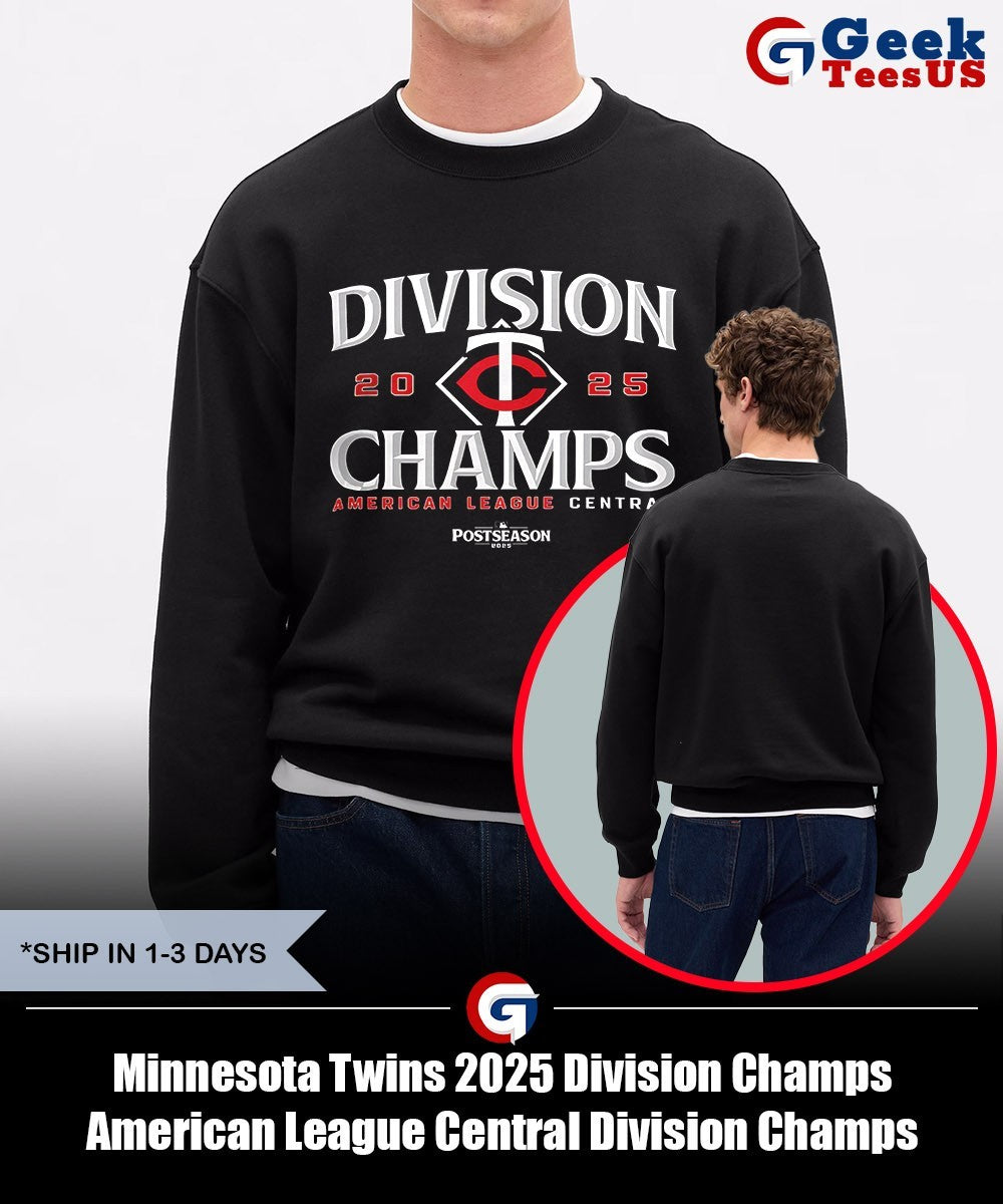 Minnesota Twins 2025 Division Champs American League Central Division Champs MLB Postseason shirt