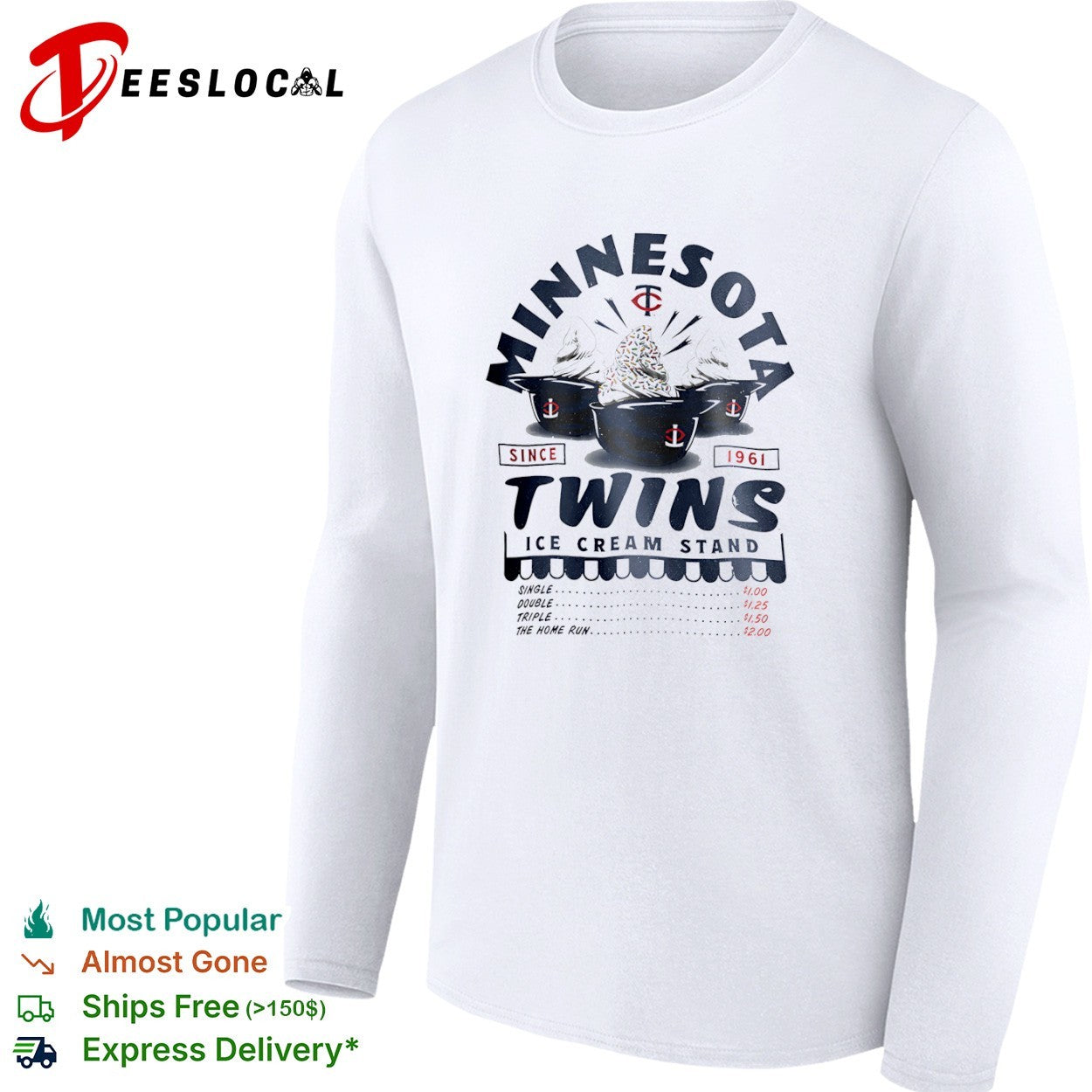 Minnesota Twins Since 1961 Ice Cream Stand shirt