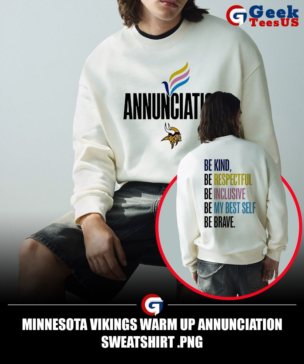 Minnesota Vikings Warm Up Annunciation shirt