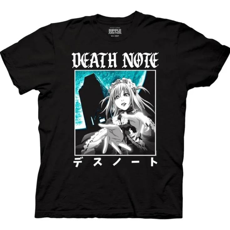 Misa T-Shirt, Death Note Shirt, Manga Anime Tshirt, Anime Clothing, Vintage Graphic Tees, Unisex Gothic Grunge Y2k Emo Scene Amity Affliction Style Clothes Gifts for Men Women Streetwear Menswear Womenswear