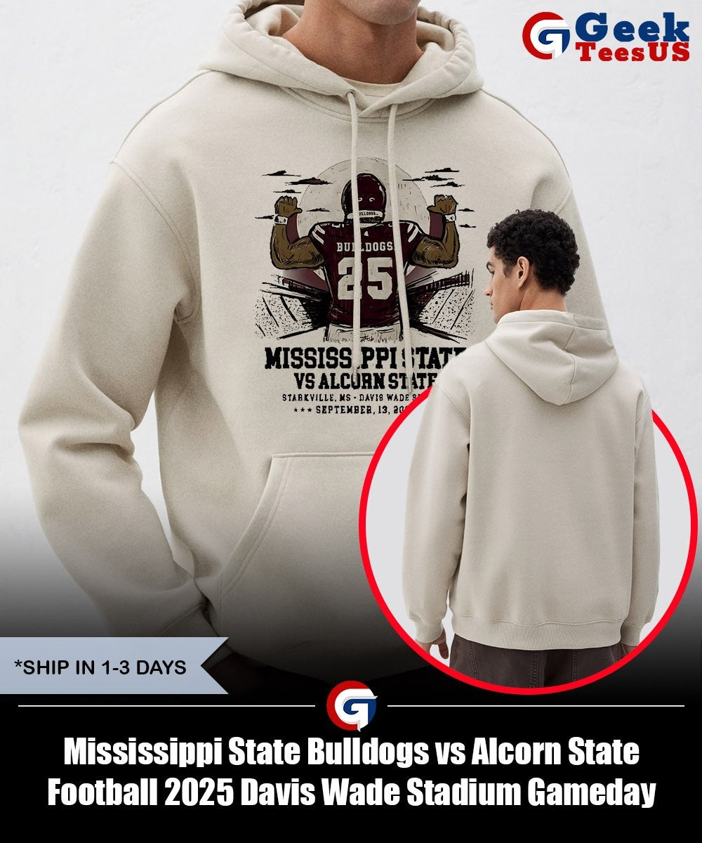 Mississippi State Bulldogs vs Alcorn State Football 2025 Davis Wade Stadium Gameday shirt