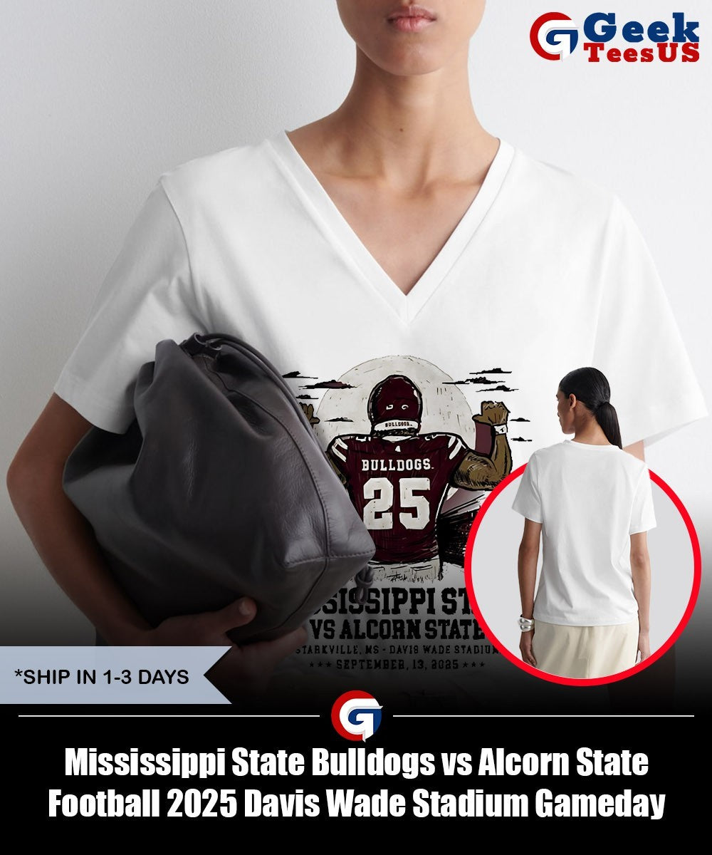 Mississippi State Bulldogs vs Alcorn State Football 2025 Davis Wade Stadium Gameday shirt