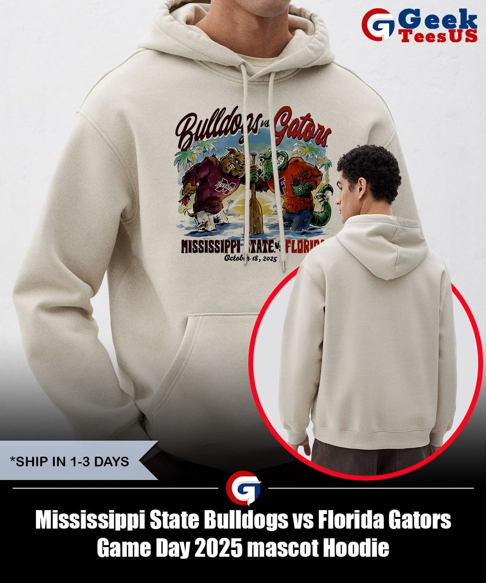Mississippi State Bulldogs vs Florida Gators Game Day 2025 mascot shirt