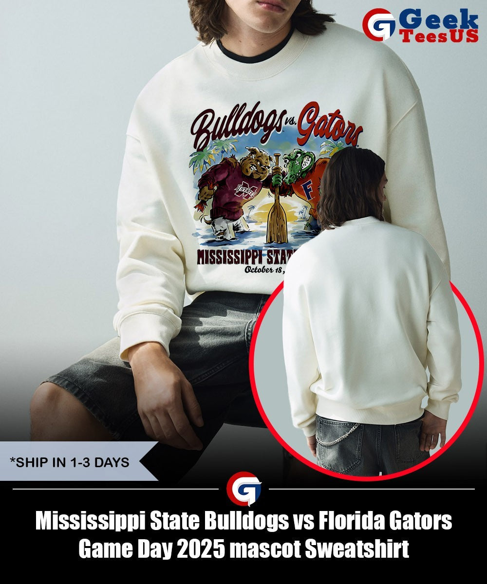 Mississippi State Bulldogs vs Florida Gators Game Day 2025 mascot shirt
