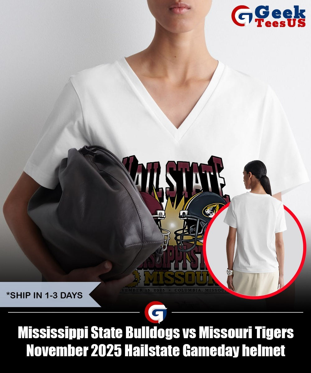 Mississippi State Bulldogs vs Missouri Tigers November 2025 Hailstate Gameday helmet shirt