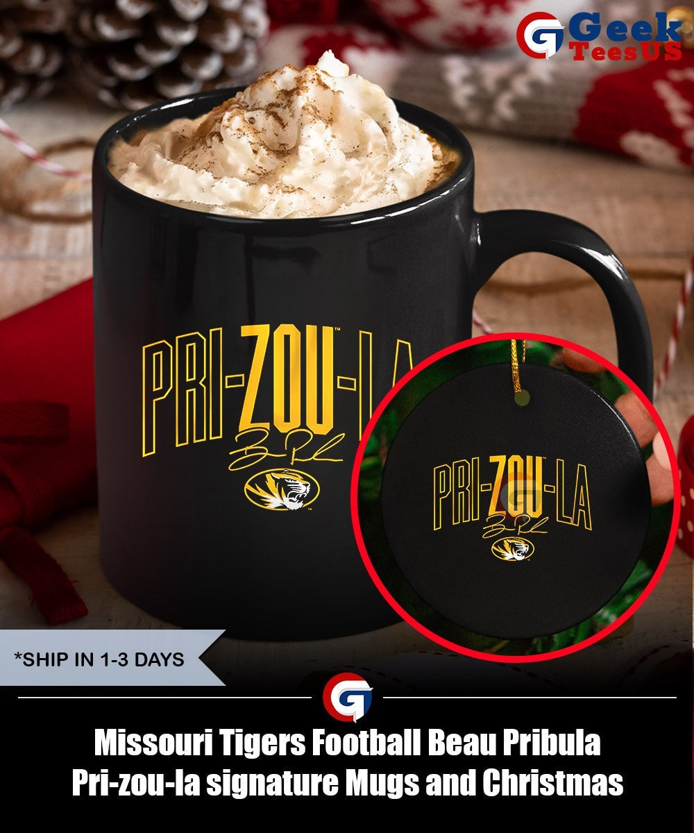 Missouri Tigers Football Beau Pribula Pri-zou-la signature shirt