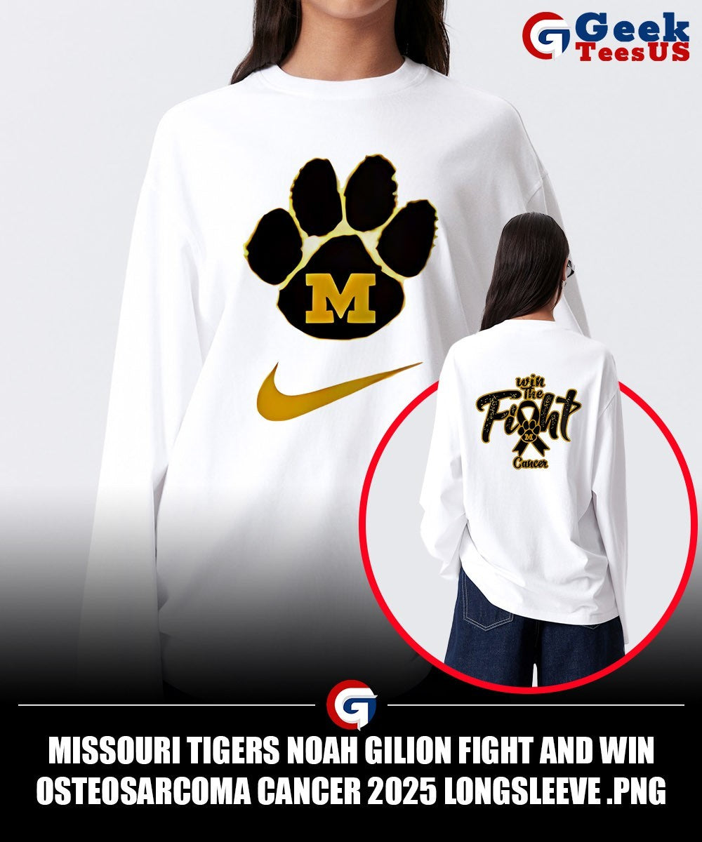 Missouri Tigers Noah Gilion Fight and Win Osteosarcoma Cancer 2025 shirt