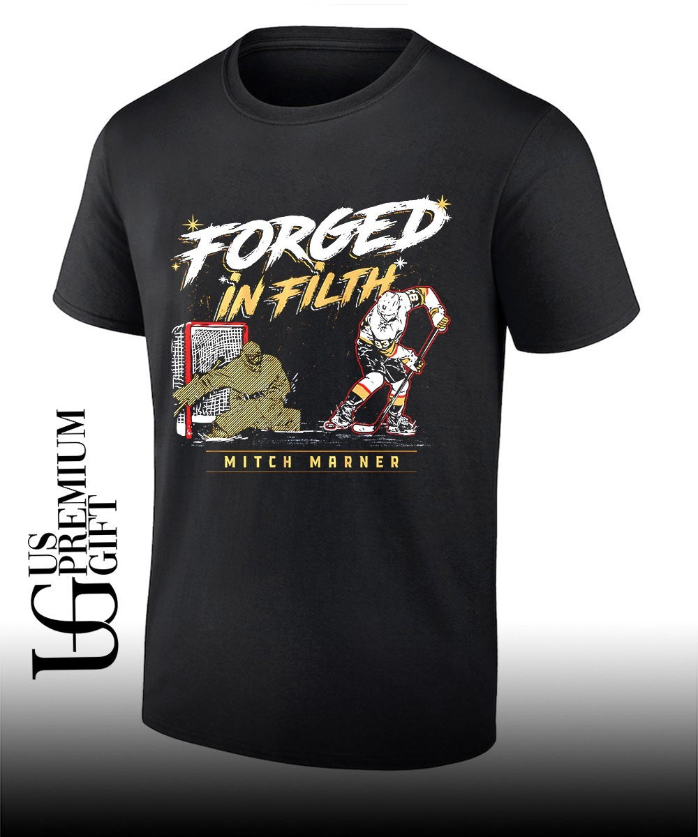 Mitch Marner Forged In Filth Carter Hart Vegas Golden Knights hockey 2026 NHL shirt