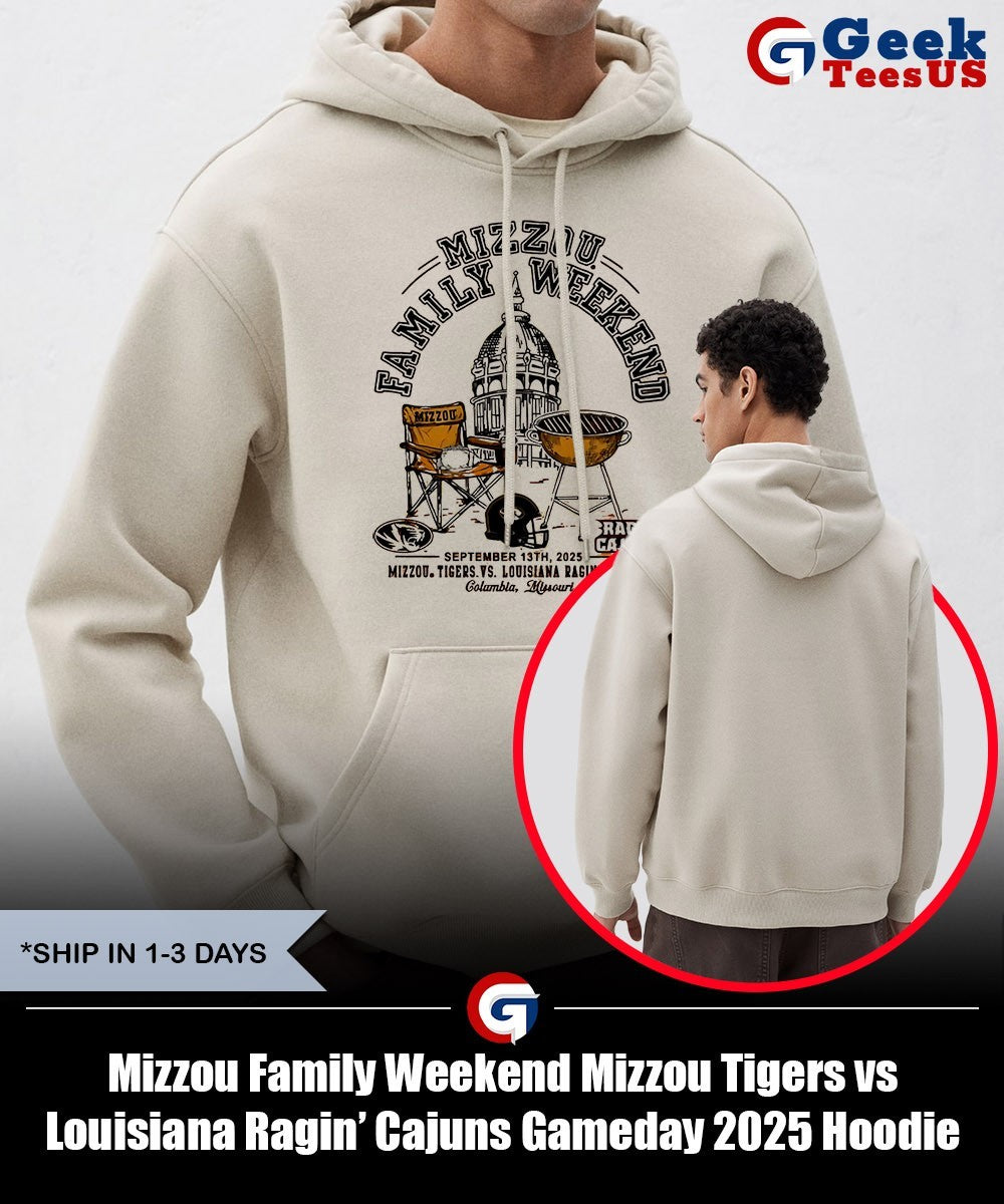 Mizzou Family Weekend Mizzou Tigers vs Louisiana Ragin’ Cajuns Gameday 2025 shirt