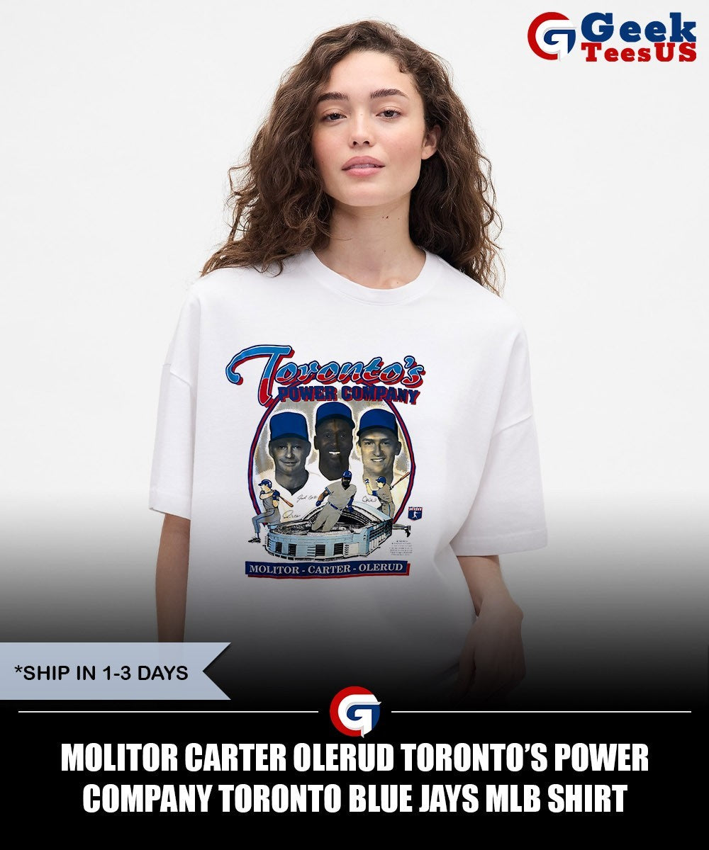 Molitor Carter Olerud Toronto’s power company Toronto Blue Jays MLB shirt
