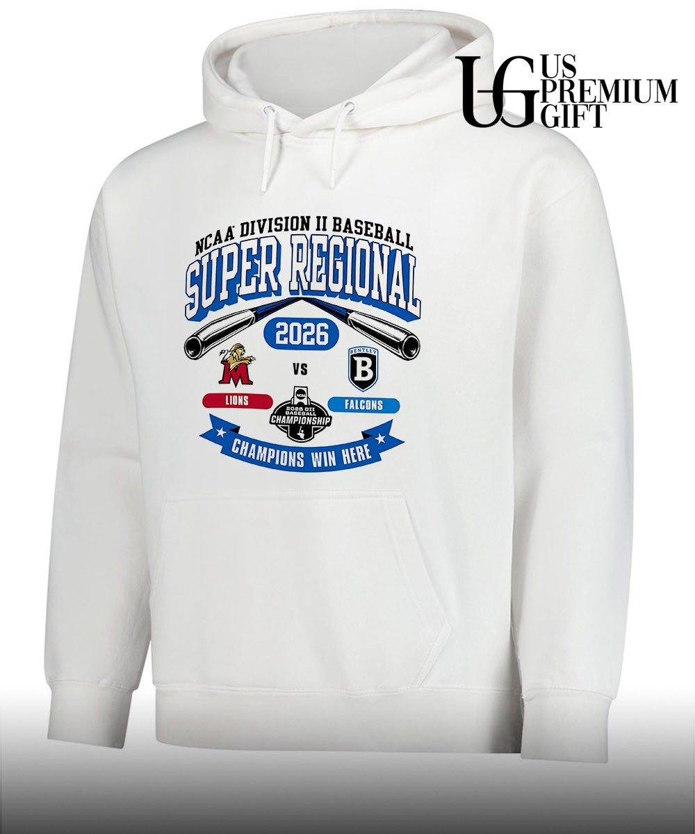 Molloy Lions and Bentley Falcons Division II Baseball Super Regional 2026 Champions Win Here shirt