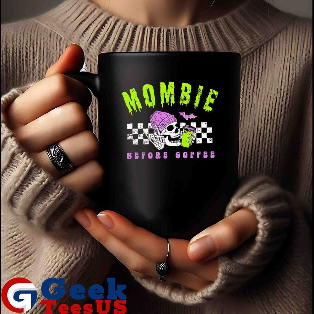 Mombie Before Coffee Spooky Mama Halloween 2025 shirt