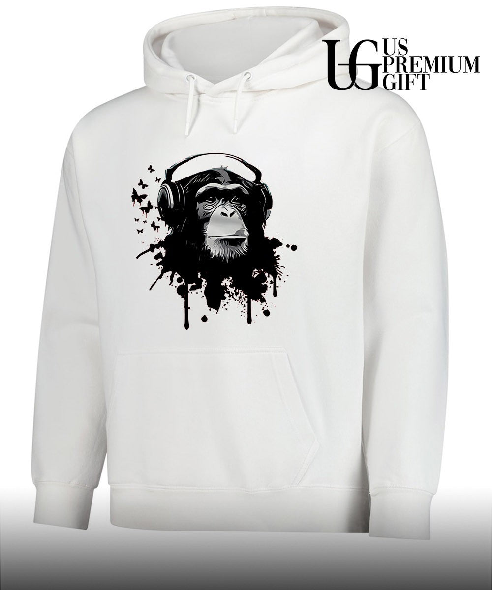 Monkey with headphones shirt