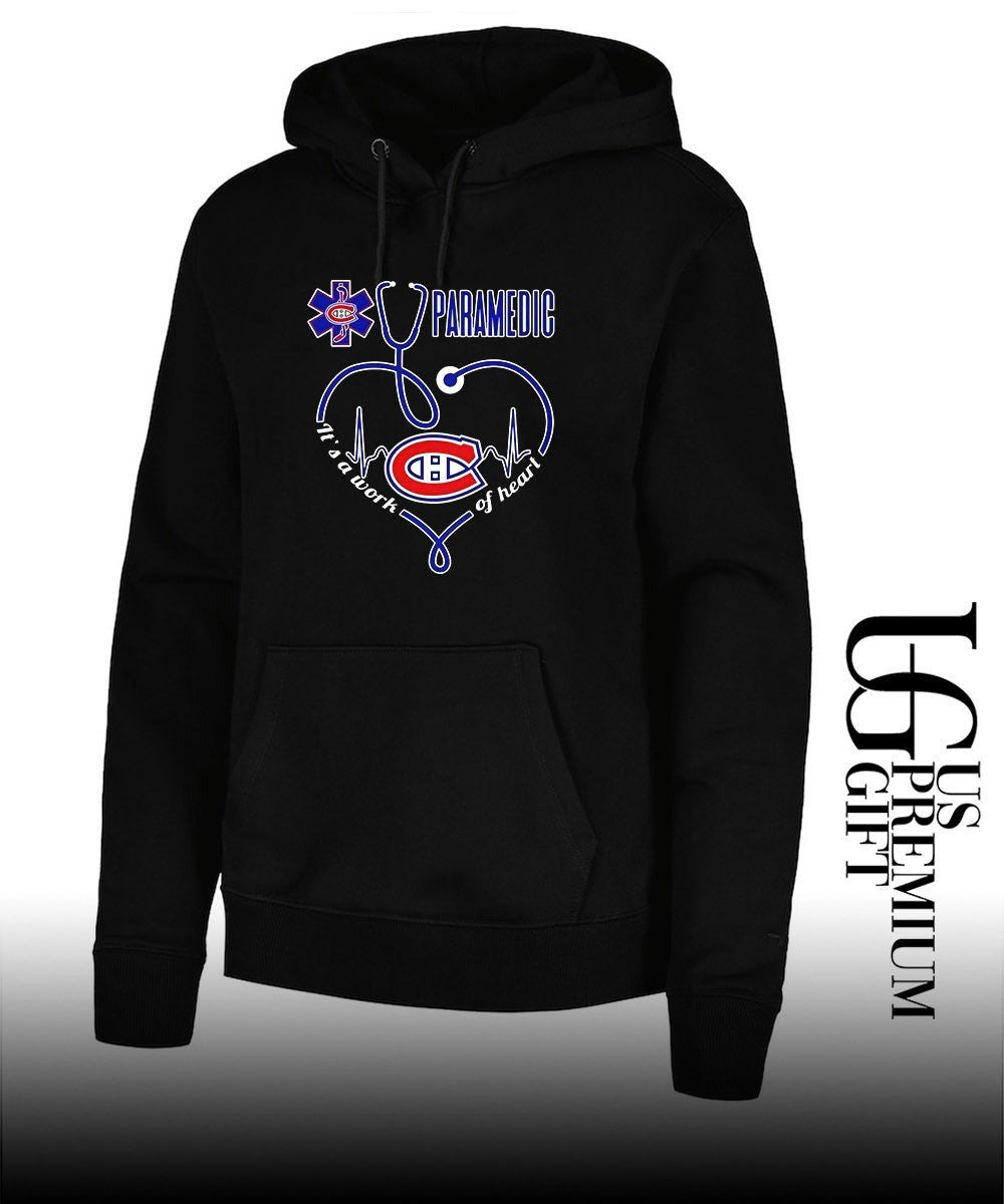 Montreal Canadiens Paramedic it’s a Work of Heart Stethoscope shirt