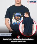 Mookie Betts big head Los Angeles Dodgers baseball graffiti shirt