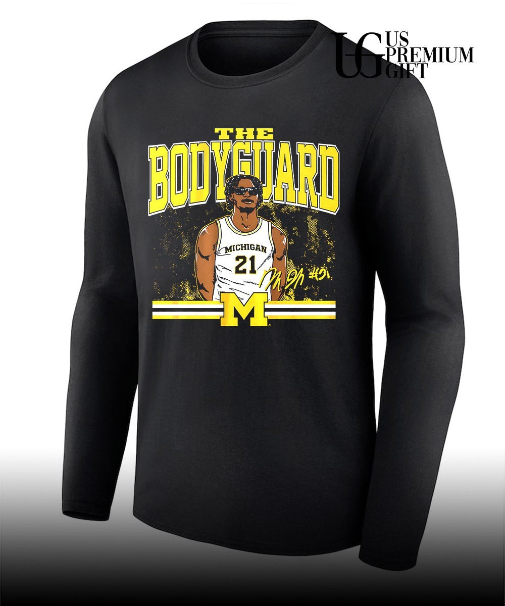 Morez Johnson Jr. The Bodyguard Michigan Wolverines basketball signature shirt