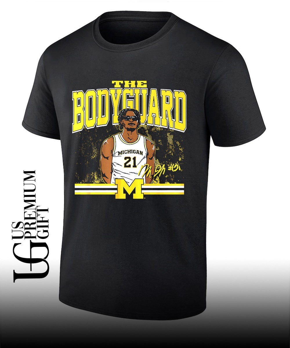Morez Johnson Jr. The Bodyguard Michigan Wolverines basketball signature shirt