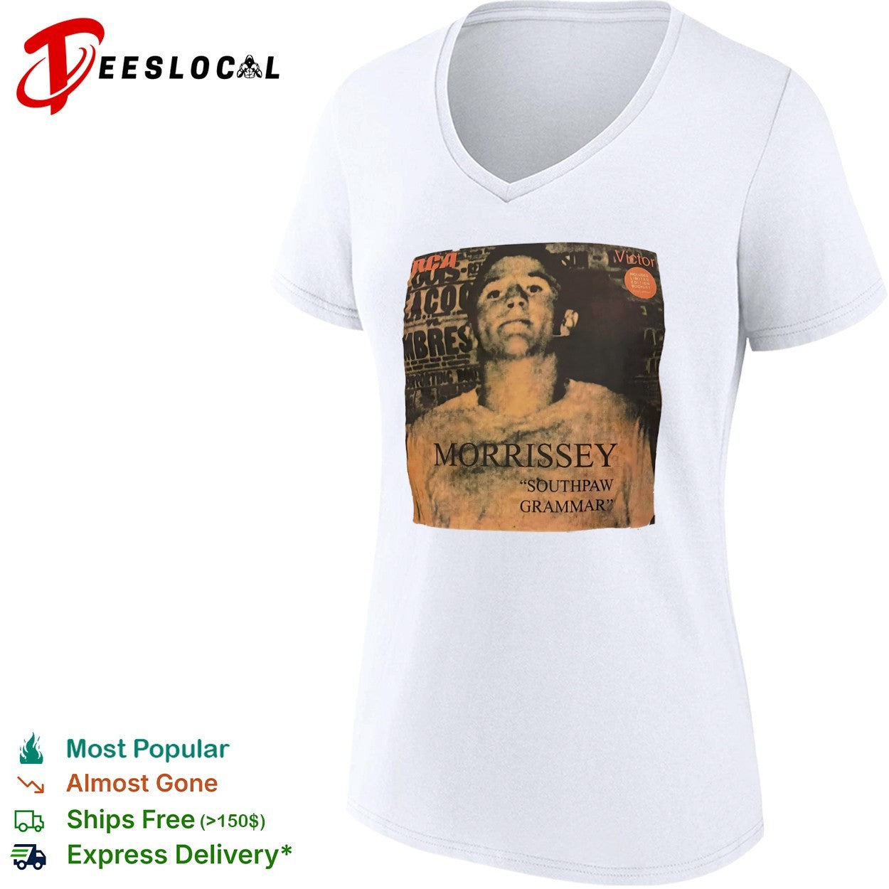 Morrissey Southpaw Grammar RCA Victor Album Cover shirt