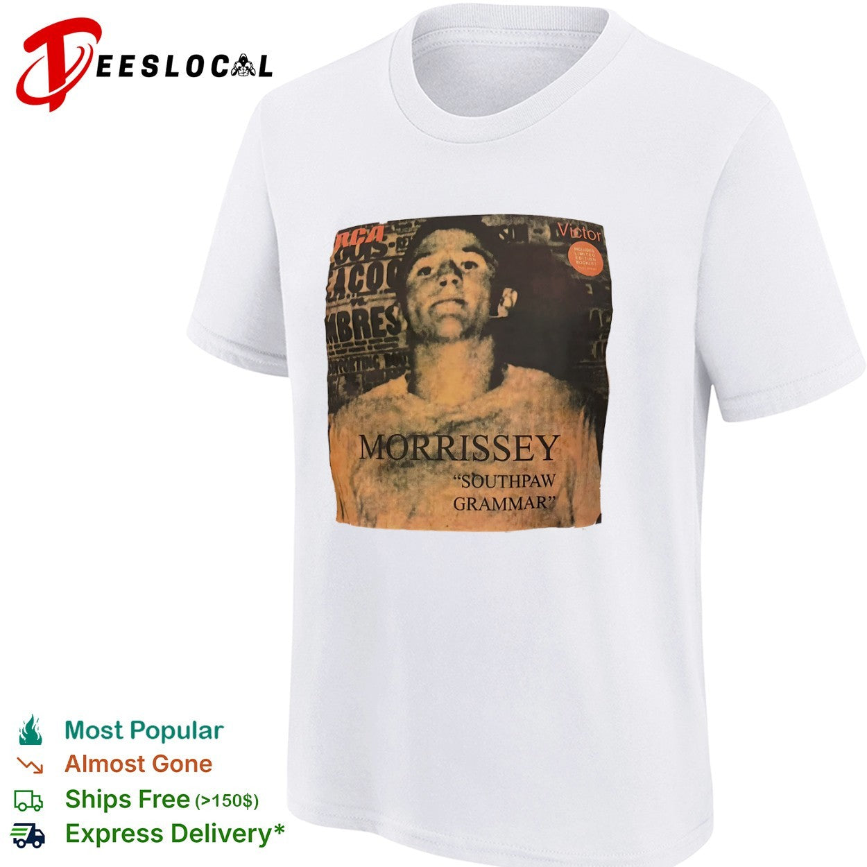 Morrissey Southpaw Grammar RCA Victor Album Cover shirt